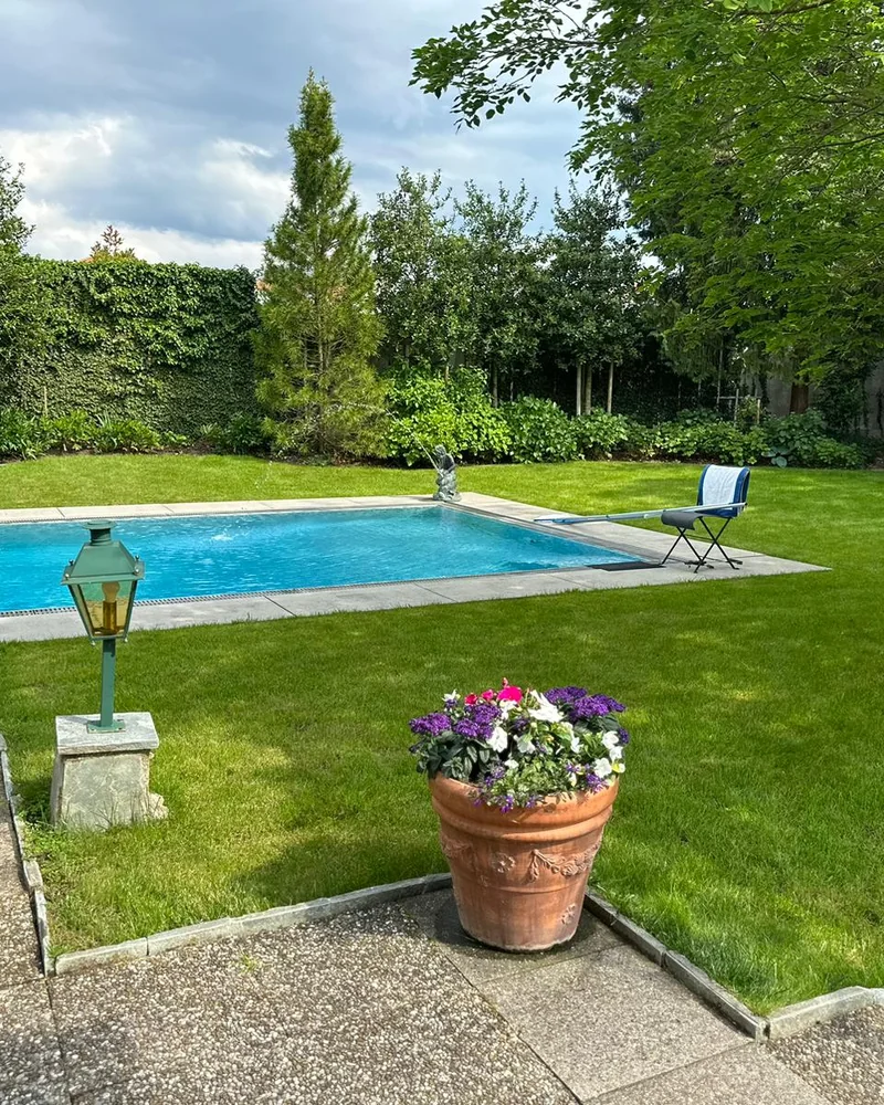 Pose de clôture soignée et aménagement de jardin Vieira Paysages
